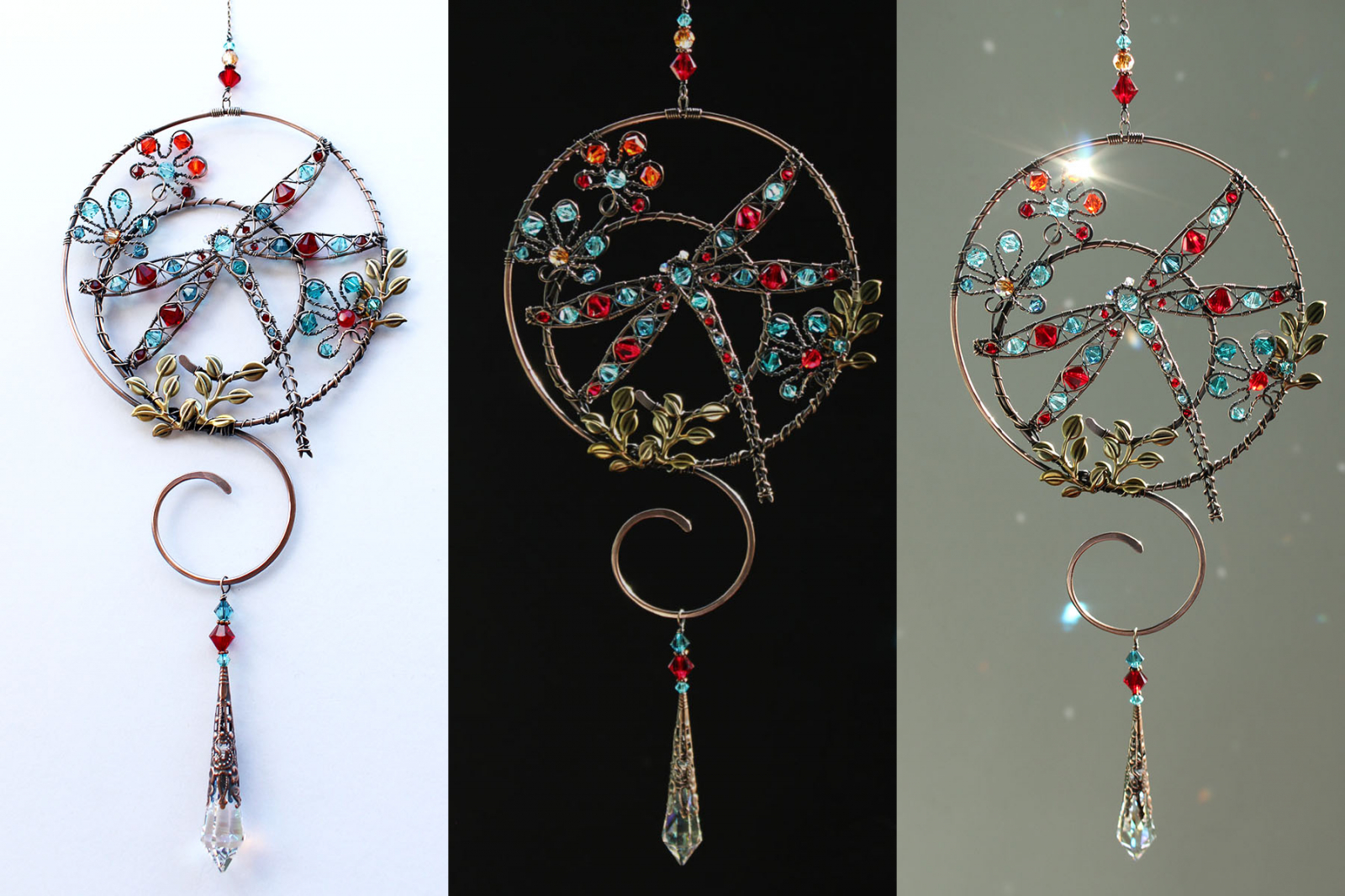 Swarovski Crystal Dragonfly Suncatcher Tutorial Intrinsic Designs