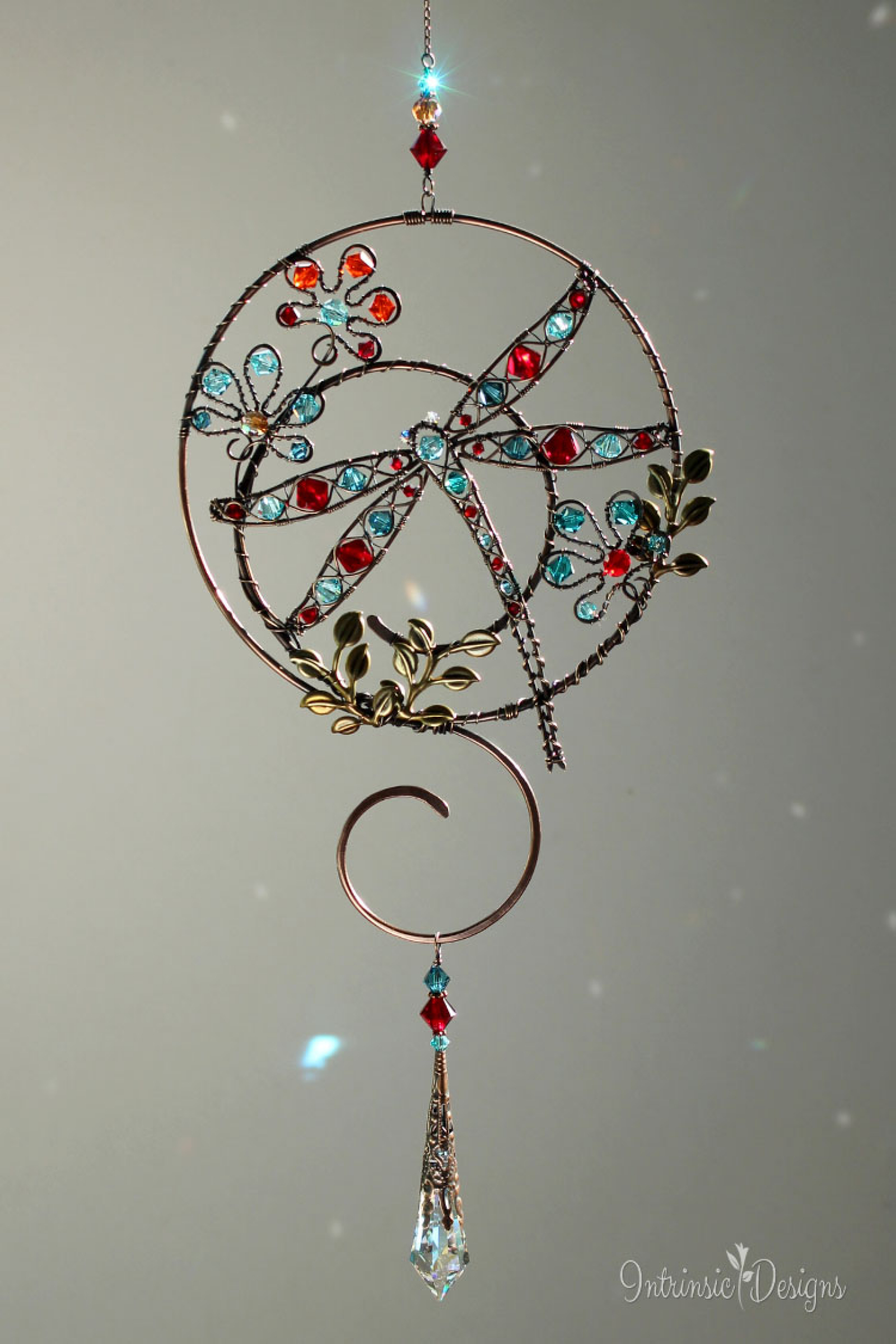 Swarovski Crystal Dragonfly Suncatcher Tutorial Intrinsic Designs
