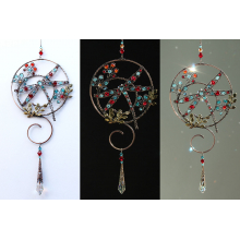 INSTANT DOWNLOAD PDF TUTORIAL ON HOW TO MAKE A  "DRAGONFLY IN A GARDEN" SWAROVSKI CRYSTAL DRAGONFLY SUNCATCHER"