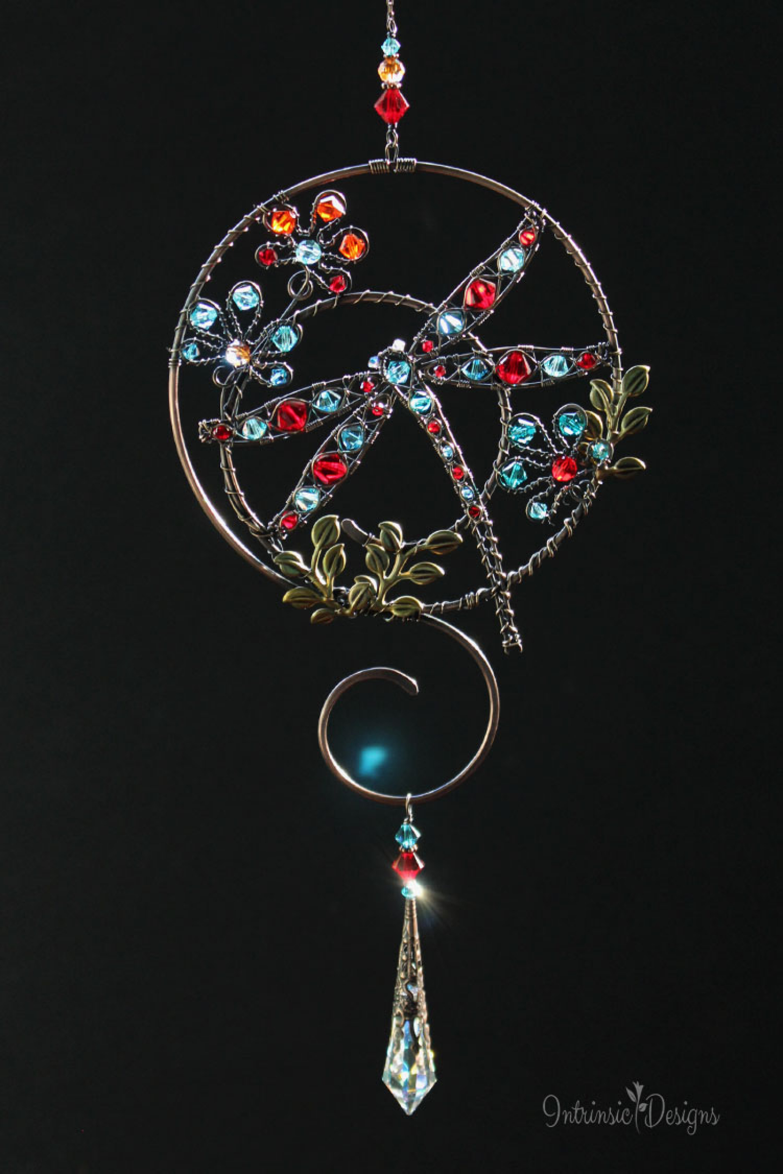 Swarovski Crystal Dragonfly Suncatcher Tutorial Intrinsic Designs
