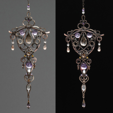 Art Nouveau Gemstone Suncatcher