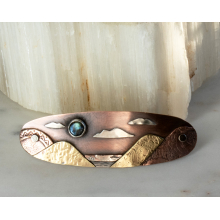 Landscape Hair Barrette Landscape Hair Barrette