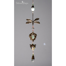 Dragonfly dangle suncatcher with Gemstones Dragonfly dangle suncatcher with Gemstones
