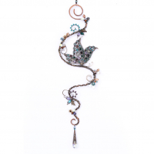 Butterfly Gemstone and Swarovski Crystal Suncatcher