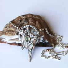Reticulated Silver and Prehnite Reticulated Silver and Prehnite