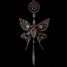 Silk Moth Gemstone Suncatcher Silk Moth Gemstone Suncatcher