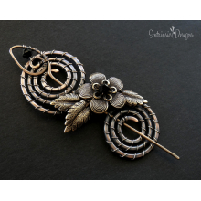 Floral Shawl Pin Floral Shawl Pin