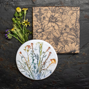 LARGE WILDFLOWER FRIDGE MAGNETS .... BOTANICAL FRIDGE ART