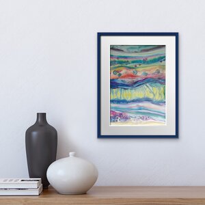 ORIGINAL ABSTRACT WATERCOLOUR ON YUPO PAPER ... A4 SIZE ...  30 X 21cm (11.8” x 8.2”)