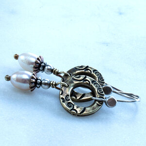 FRESHWATER PEARL EARRINGS WITH 935 ARGENTIUM SILVER EAR WIRES