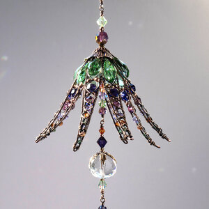 LONG LILY CRYSTAL CHANDELIER STYLE WINDOW SUNCATCHER