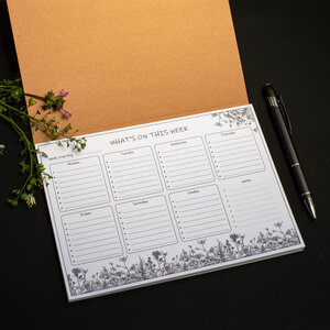 WILDFLOWER WEEKLY PLANNER NOTEPAD