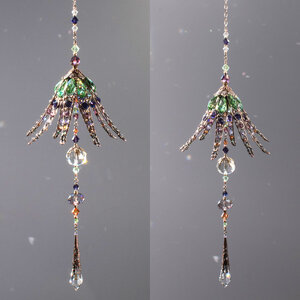 LONG LILY CRYSTAL CHANDELIER STYLE WINDOW SUNCATCHER