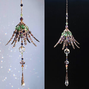 LONG LILY CRYSTAL CHANDELIER STYLE WINDOW SUNCATCHER