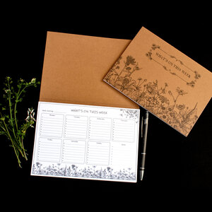 WILDFLOWER WEEKLY PLANNER NOTEPAD