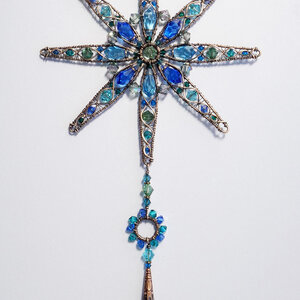 STAR MANDALA SWAROVSKI CRYSTAL WINDOW SUNCATCHER