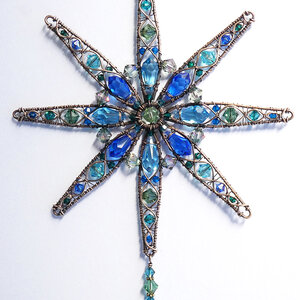 STAR MANDALA SWAROVSKI CRYSTAL WINDOW SUNCATCHER