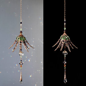LONG LILY CRYSTAL CHANDELIER STYLE WINDOW SUNCATCHER