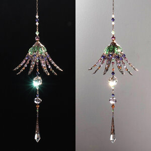 LONG LILY CRYSTAL CHANDELIER STYLE WINDOW SUNCATCHER