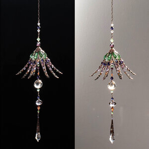 LONG LILY CRYSTAL CHANDELIER STYLE WINDOW SUNCATCHER
