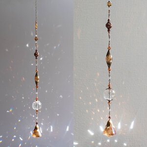 MINIMALIST BOHO STYLE LONG CRYSTAL SUNCATCHER