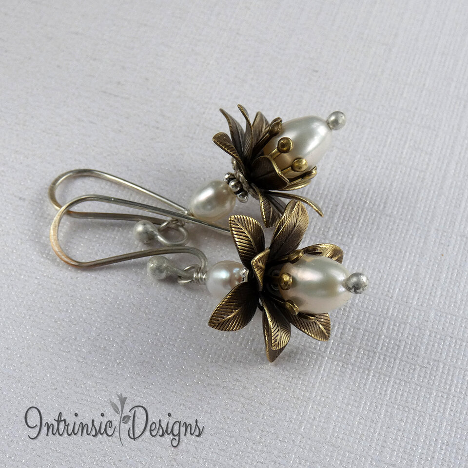 Pearl earrings