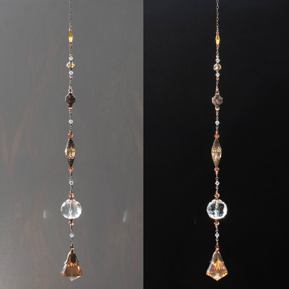 MINIMALIST BOHO STYLE LONG CRYSTAL SUNCATCHER