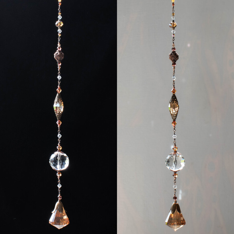 MINIMALIST BOHO STYLE LONG CRYSTAL SUNCATCHER