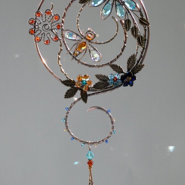 Bee Crystal Suncatcher
