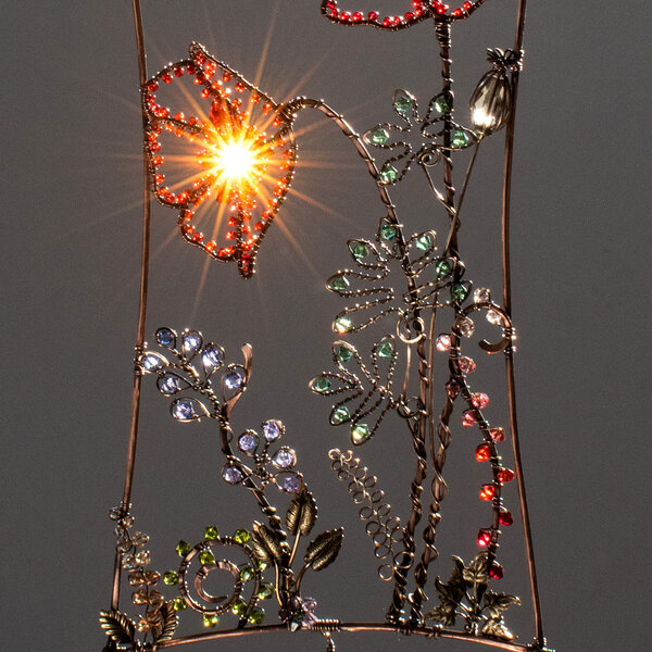 RESERVED FOR CHERIE .... POPPIES SUNCATCHER