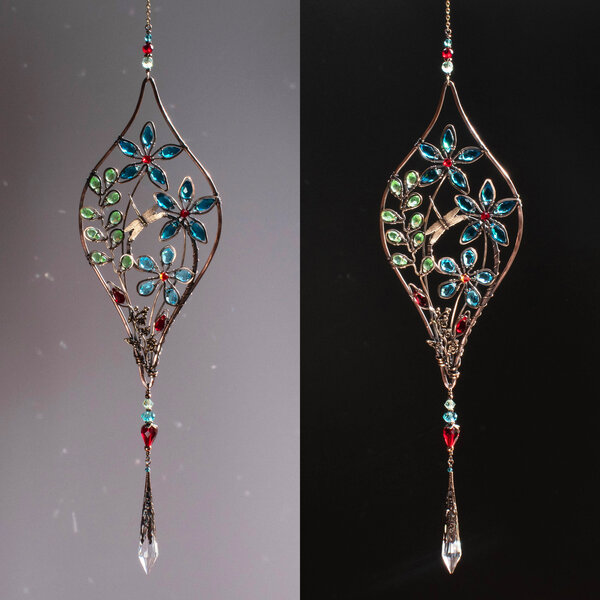 DRAGONFLY GARDEN MIXED CRYSTAL WINDOW SUNCATCHER